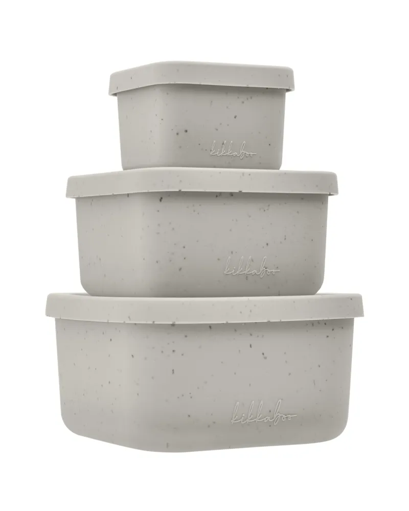 Сет кутии за храна 3 бр Platinum Silicone Sand