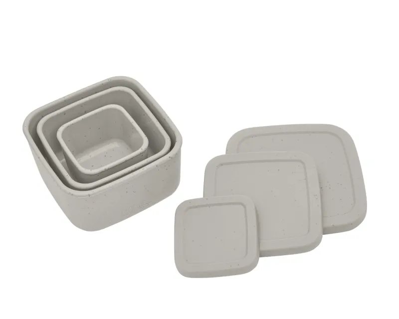 Сет кутии за храна 3 бр Platinum Silicone Sand