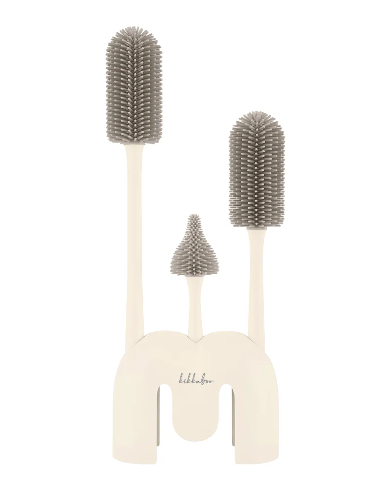 Сет четки за шишета 3 бр с поставка Platinum Silicone Sand