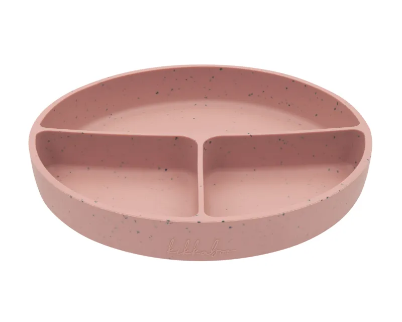 Чиния с отделения и вакуумно дъно Platinum Silicone Blush