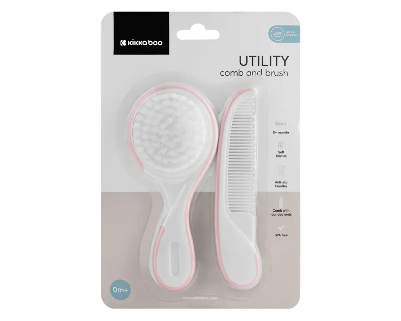 Гребен и четка Utility Pink