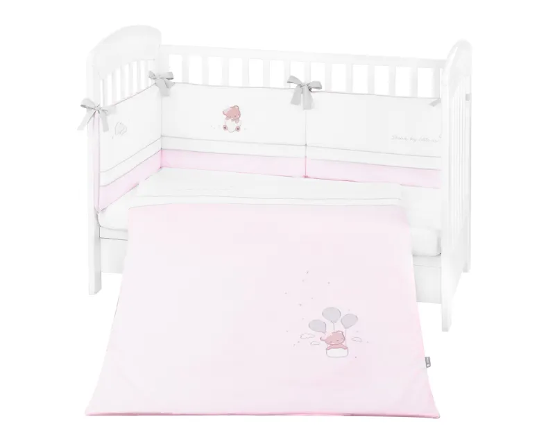 Бебешки спален комплект с бродерия 2 части EU style 60/120 Dream Big Pink