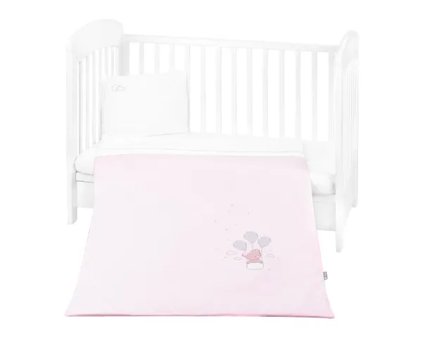 Бебешки спален комплект с бродерия 5 части Dream Big Pink