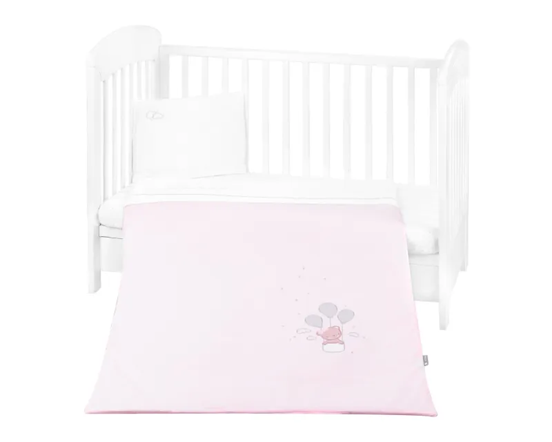 Бебешки спален комплект с бродерия 5 части Dream Big Pink