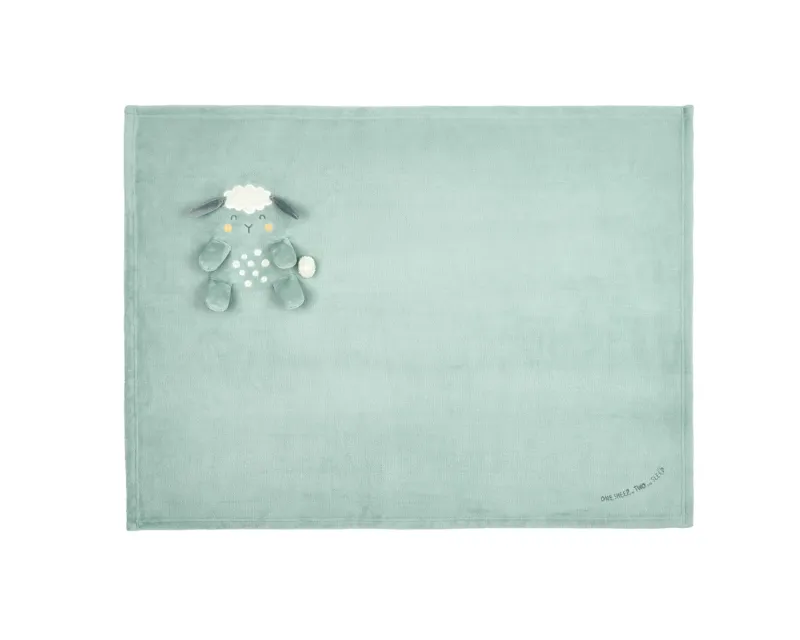 Бебешко одеяло с 3D бродерия Sleepy Sheep