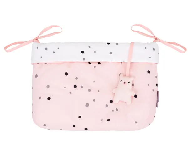 Кош за памперси с връзки Bear with me Pink