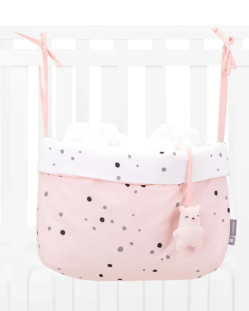 Кош за памперси с връзки Bear with me Pink