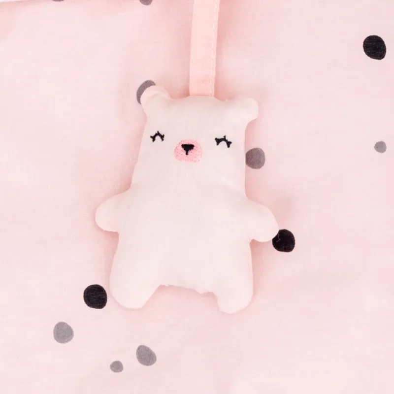 Кош за памперси с връзки Bear with me Pink