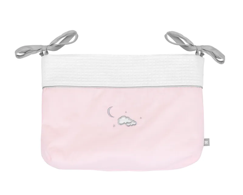 Кош за памперси с връзки Dream Big Pink