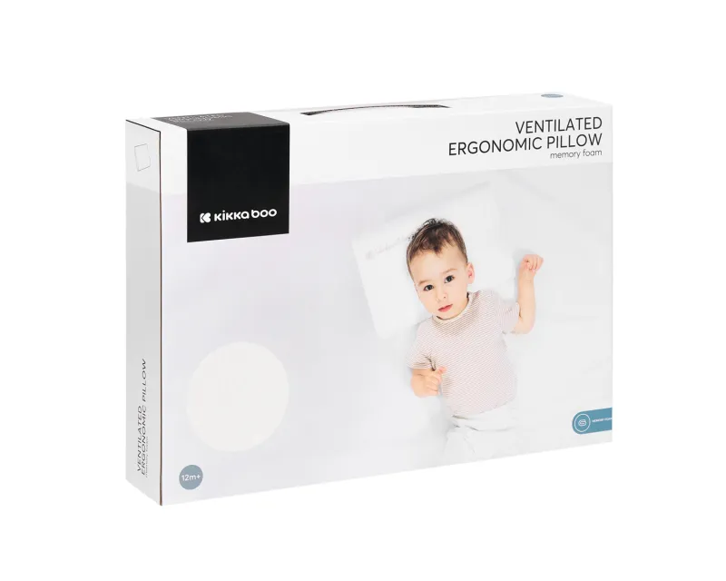 Мемори ергономична вентилирана възглавница Airknit White