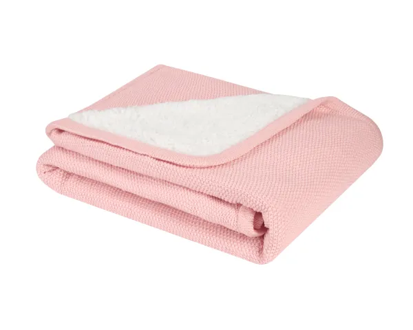 Плетено памучно одеяло с шерпа Dream Big Pink