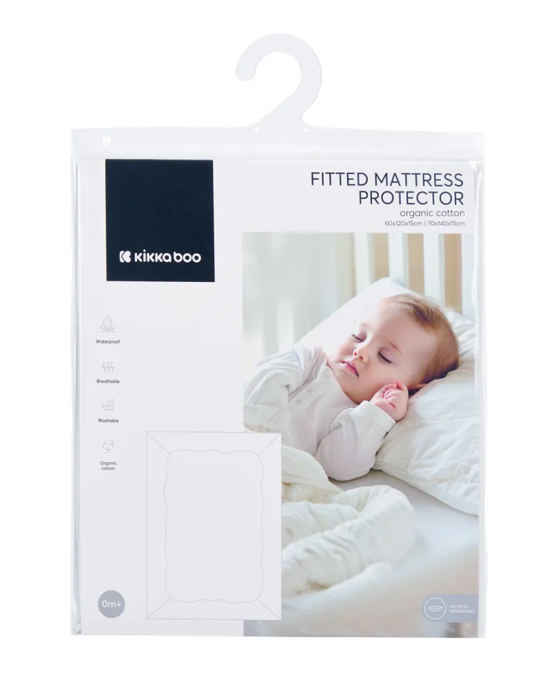 Протектор за матрак с борд - органичен памук 60/120/15 см