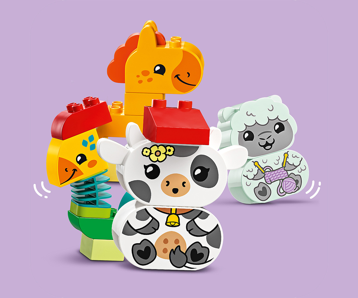 Конструктор LEGO DUPLO 10412 Влак за животни, 3 вагона
