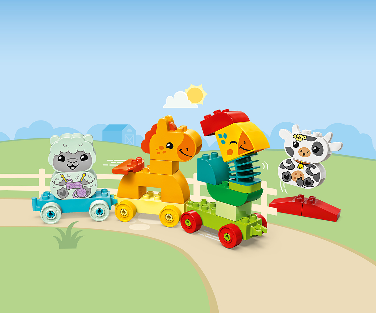 Конструктор LEGO DUPLO 10412 Влак за животни, 3 вагона