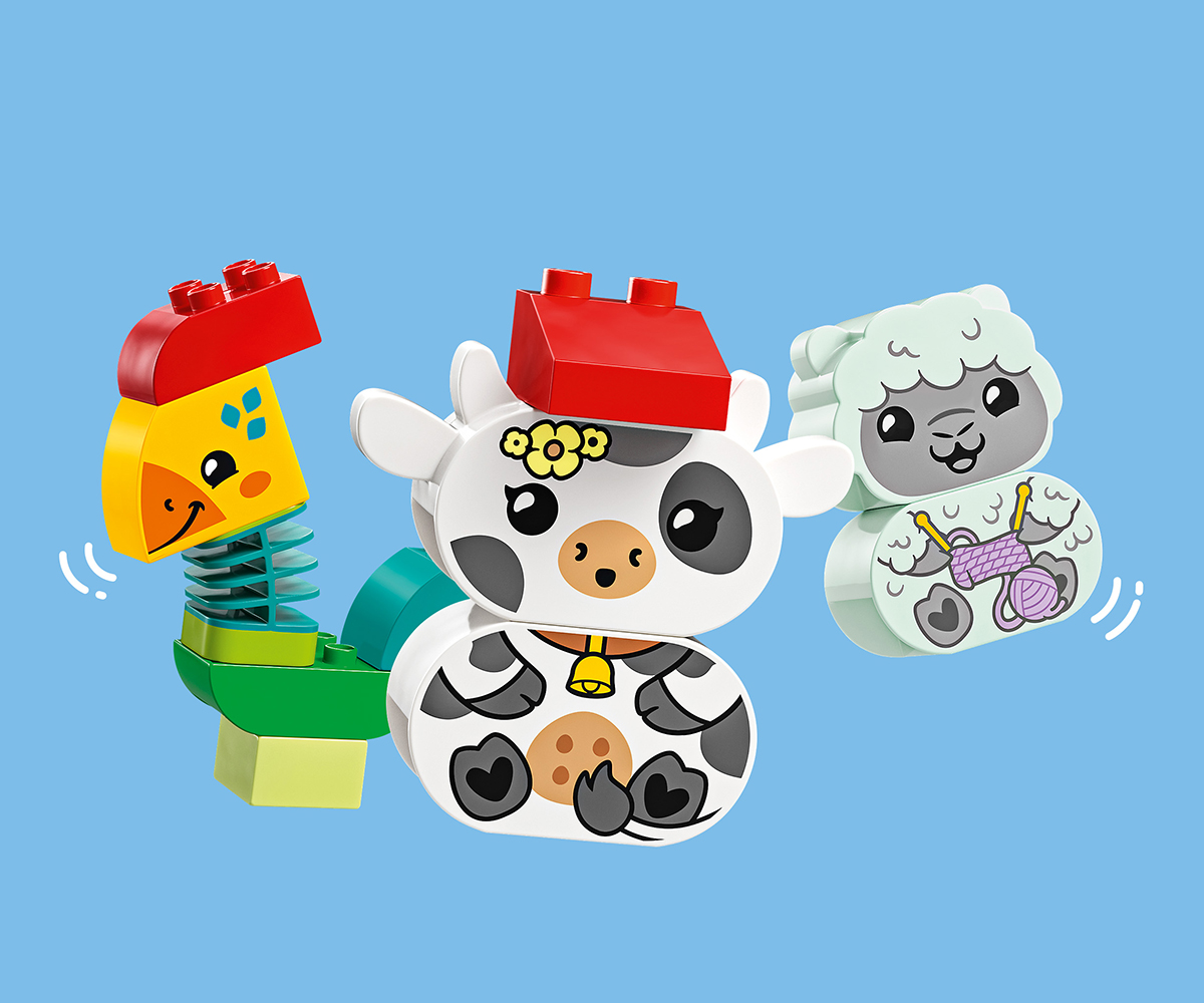 Конструктор LEGO DUPLO 10412 Влак за животни, 3 вагона