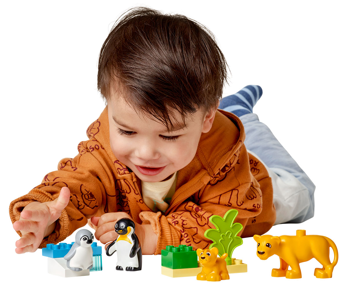 Конструктор LEGO DUPLO 10442 Пингвини и лъвове, 4 фигури