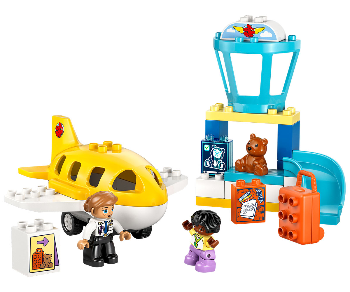 Конструктор LEGO DUPLO 10443 За първи път на летището, 23 части