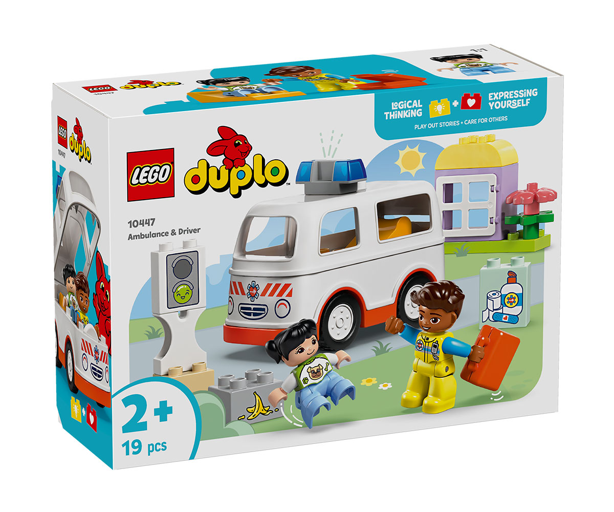 Конструктор LEGO DUPLO 10447 Линейка и шофьор, 2 фигури