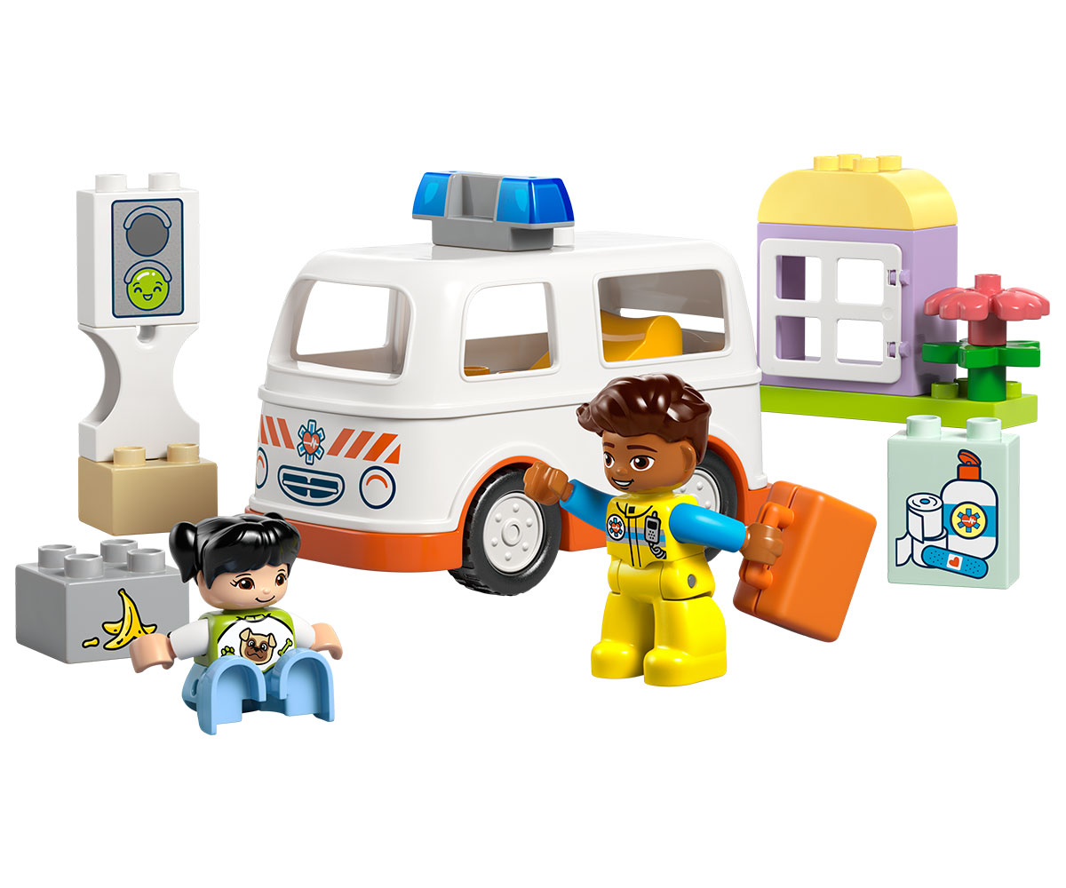 Конструктор LEGO DUPLO 10447 Линейка и шофьор, 2 фигури