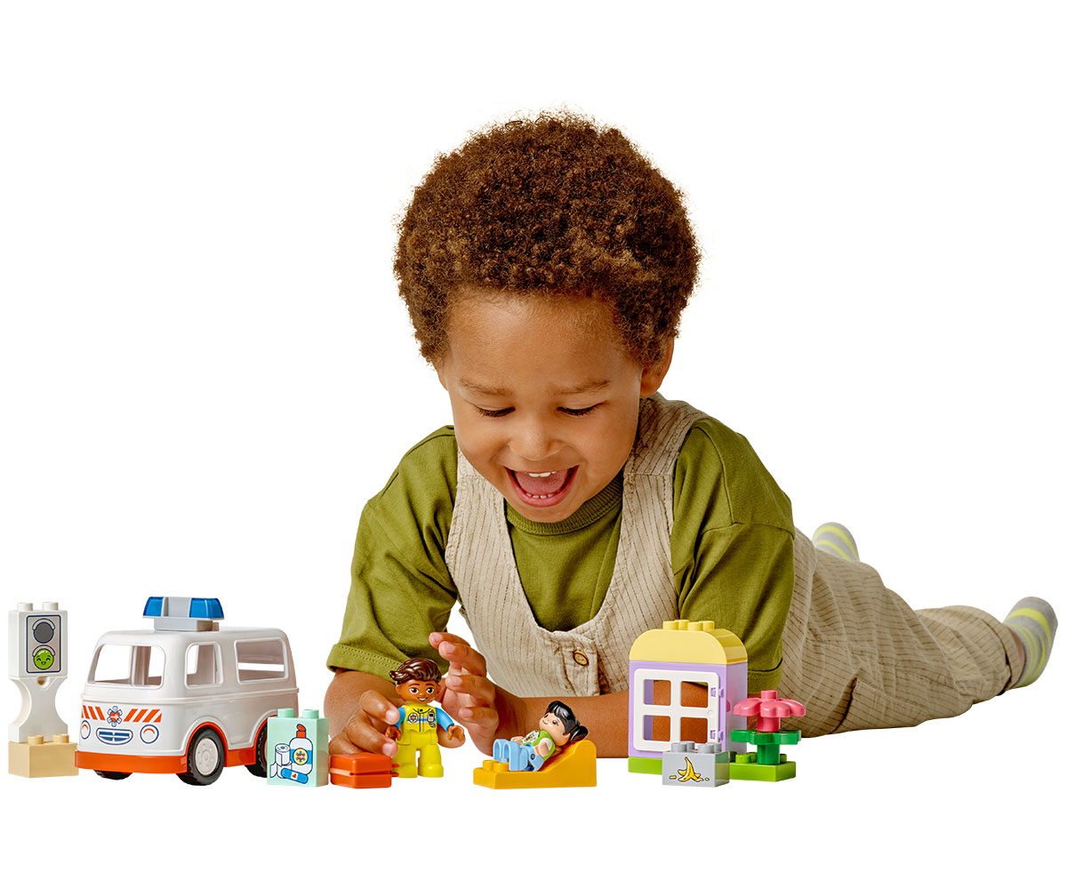 Конструктор LEGO DUPLO 10447 Линейка и шофьор, 2 фигури