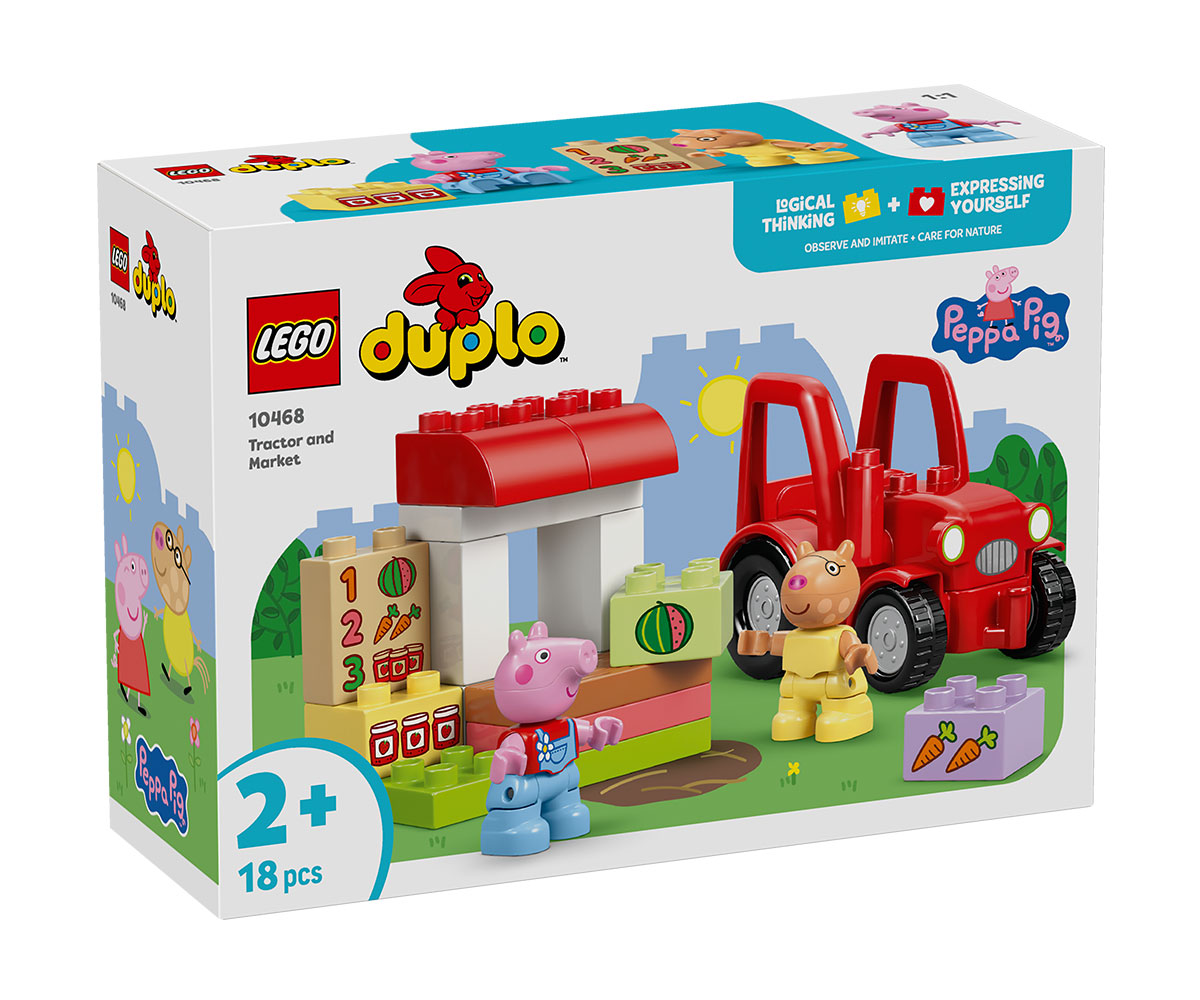 Строителна плочка LEGO DUPLO 10460, зелена, 24 x 24 издатини