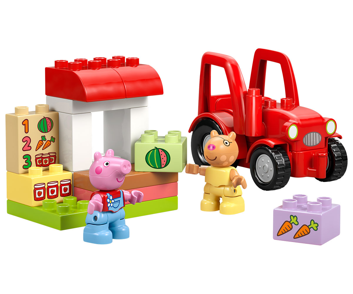 Конструктор LEGO DUPLO 10468 Трактор и пазар с Пепа, 18 части