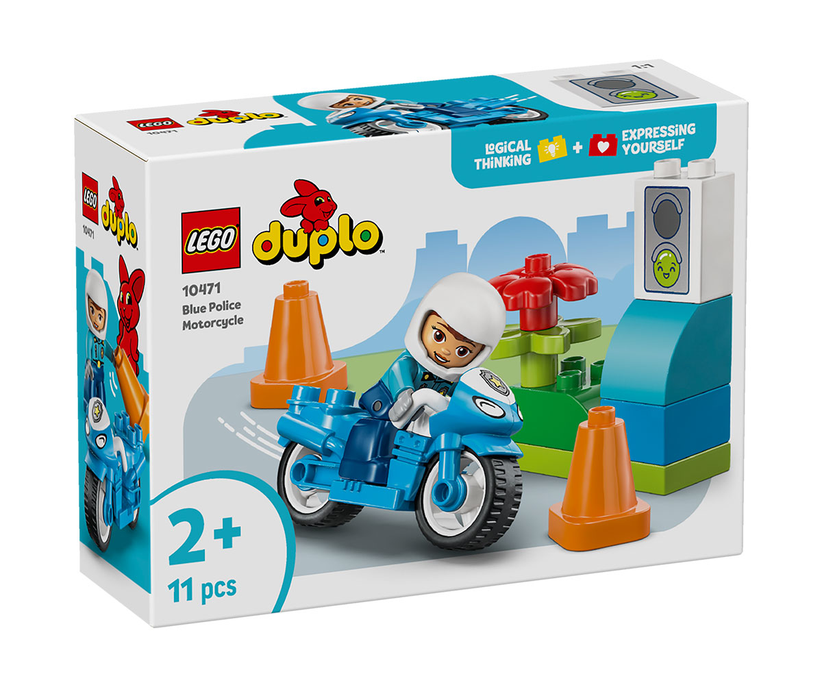 Конструктор LEGO DUPLO 10471 Син полицейски мотоциклет