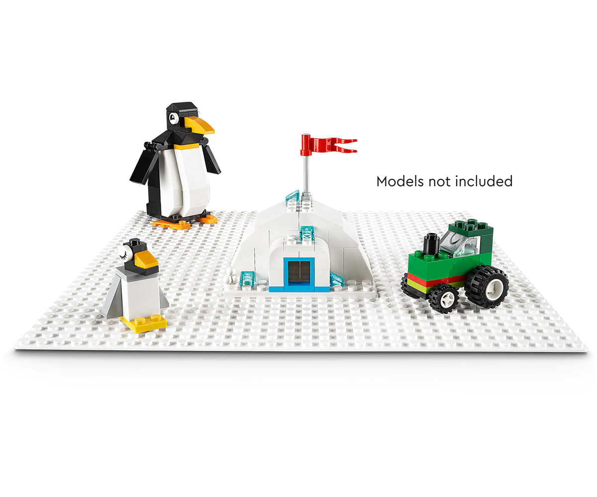 Бял фундамент LEGO Classic 11026, 32 x 32 шипа