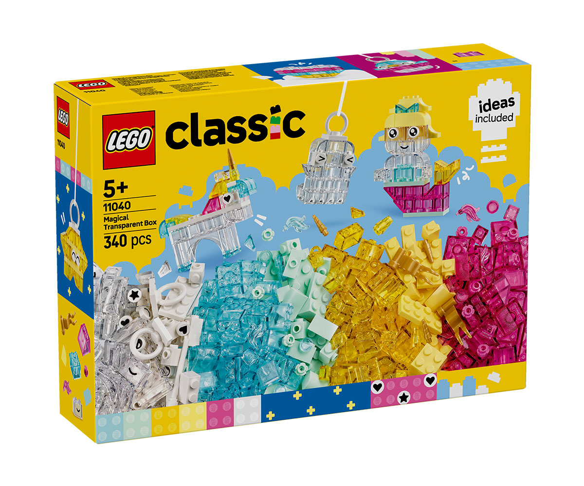Конструктор LEGO Classic 11040 Магическа прозрачна кутия, 340 части