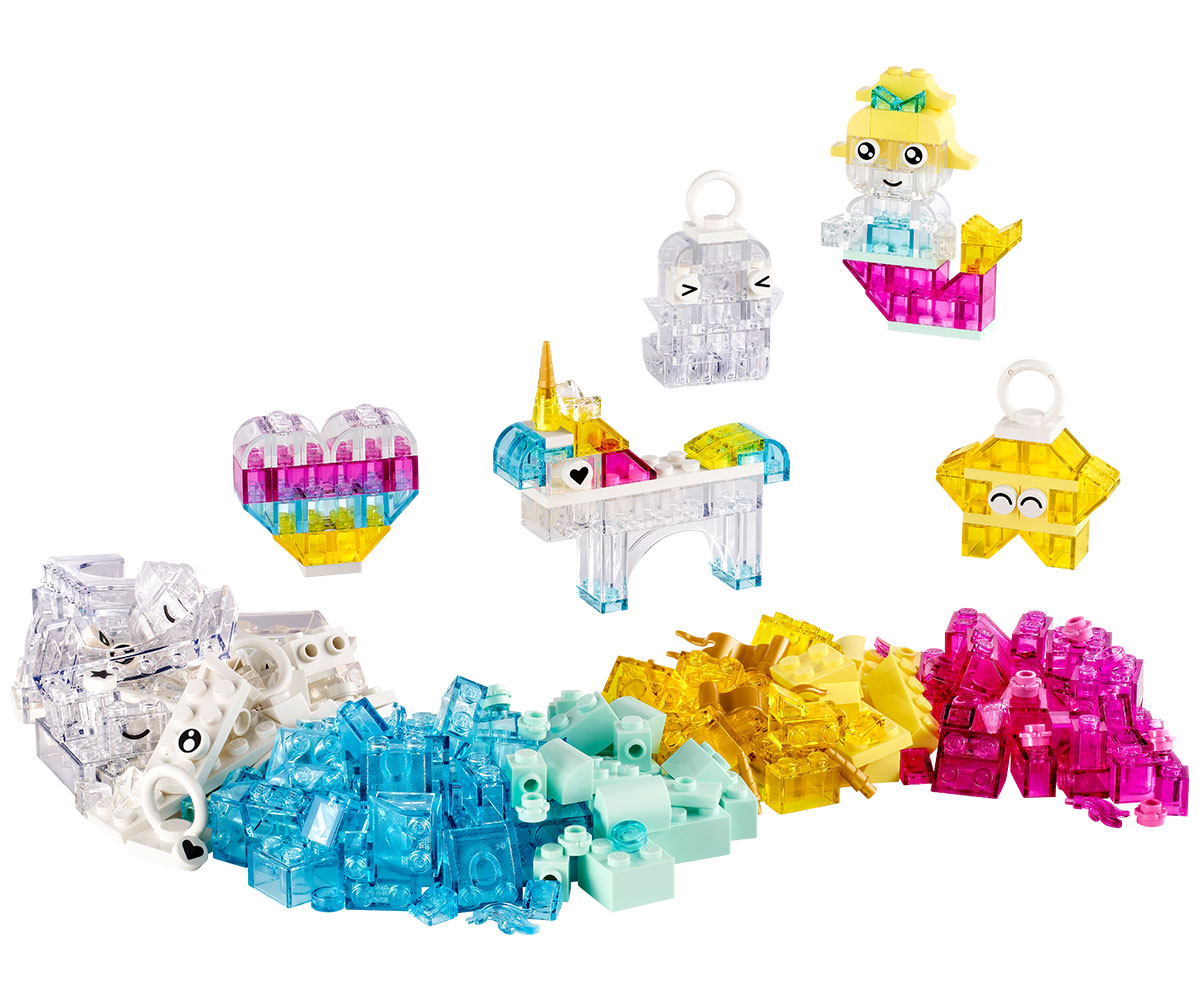 Конструктор LEGO Classic 11040 Магическа прозрачна кутия, 340 части