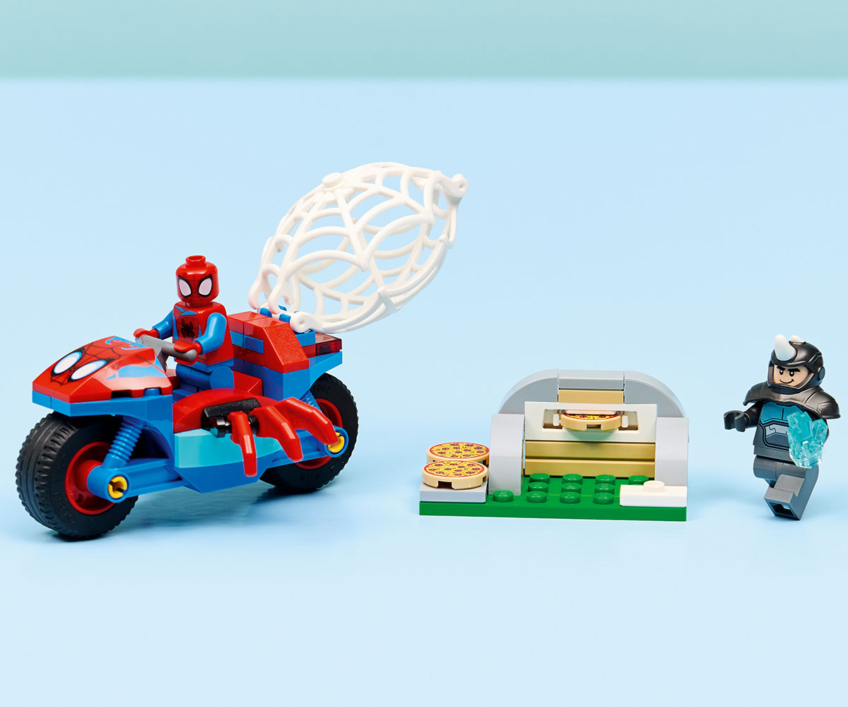 Конструктор LEGO Spidey 11206 Мотоциклет и Носорог, 61 част