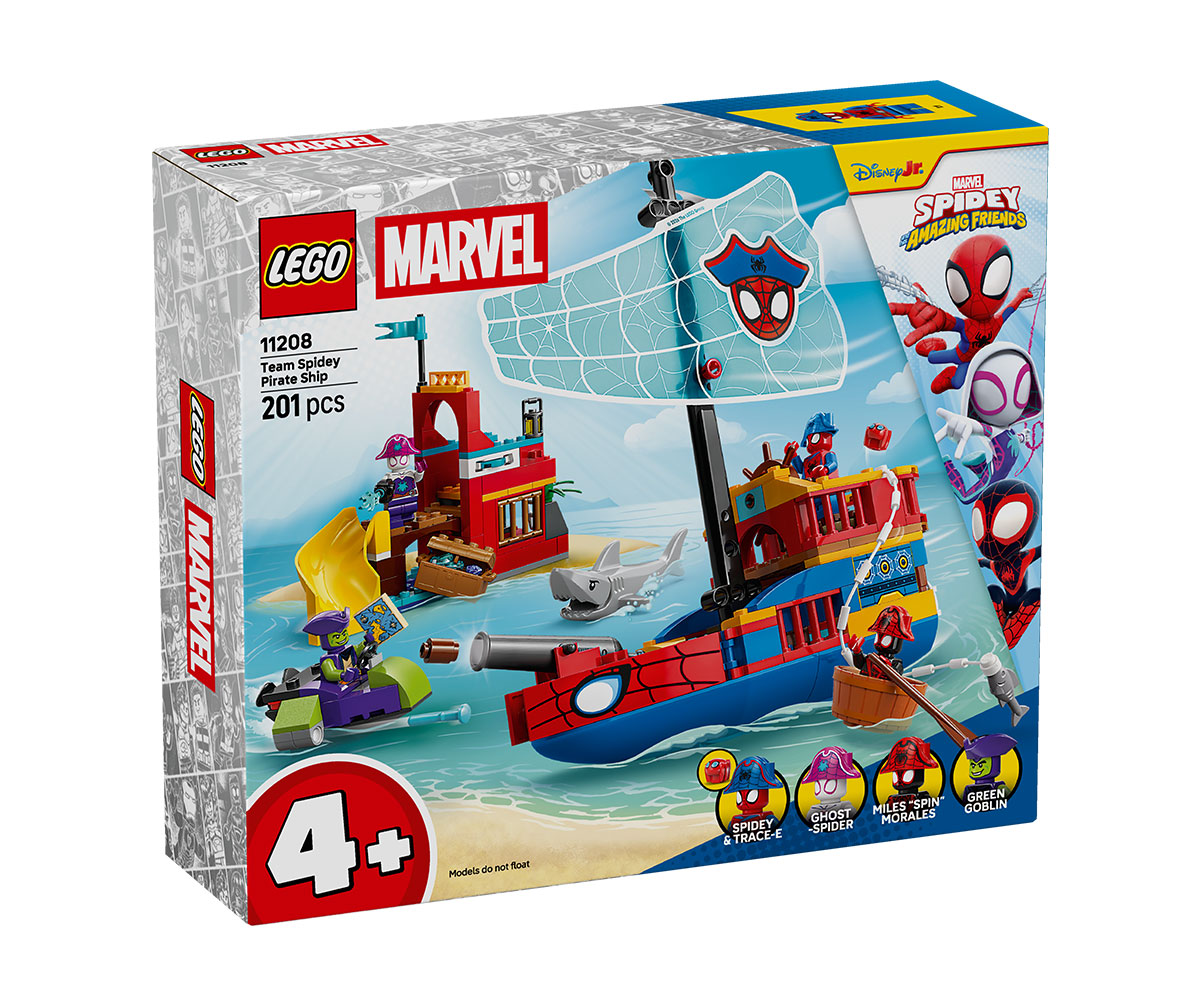 Конструктор LEGO Spidey 11206 Мотоциклет и Носорог, 61 част