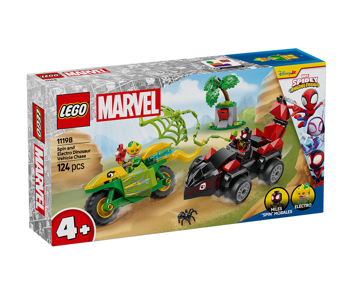 Конструктор LEGO Spidey 11206 Мотоциклет и Носорог, 61 част
