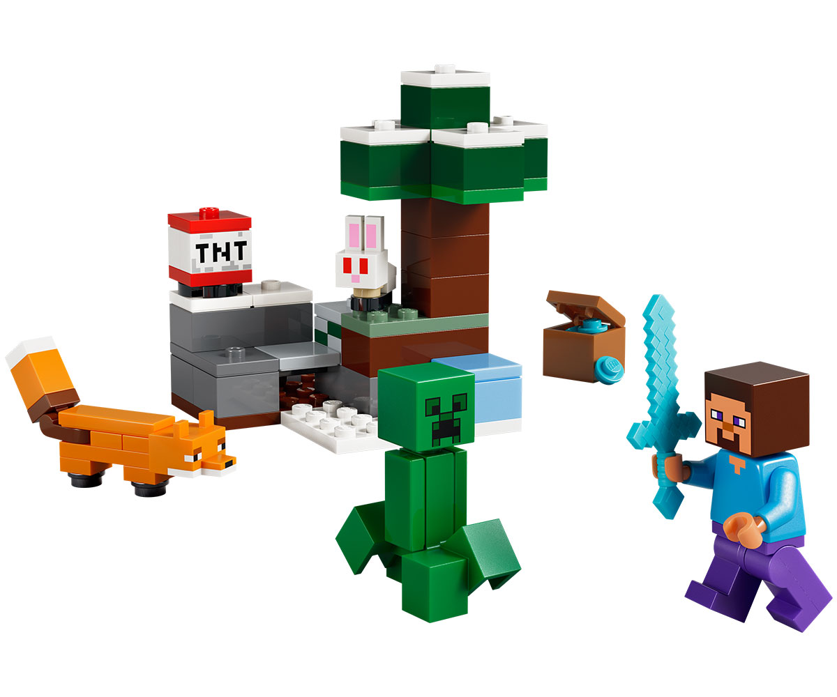 Конструктор LEGO Minecraft 21583 Приключението на Стив в тайгата