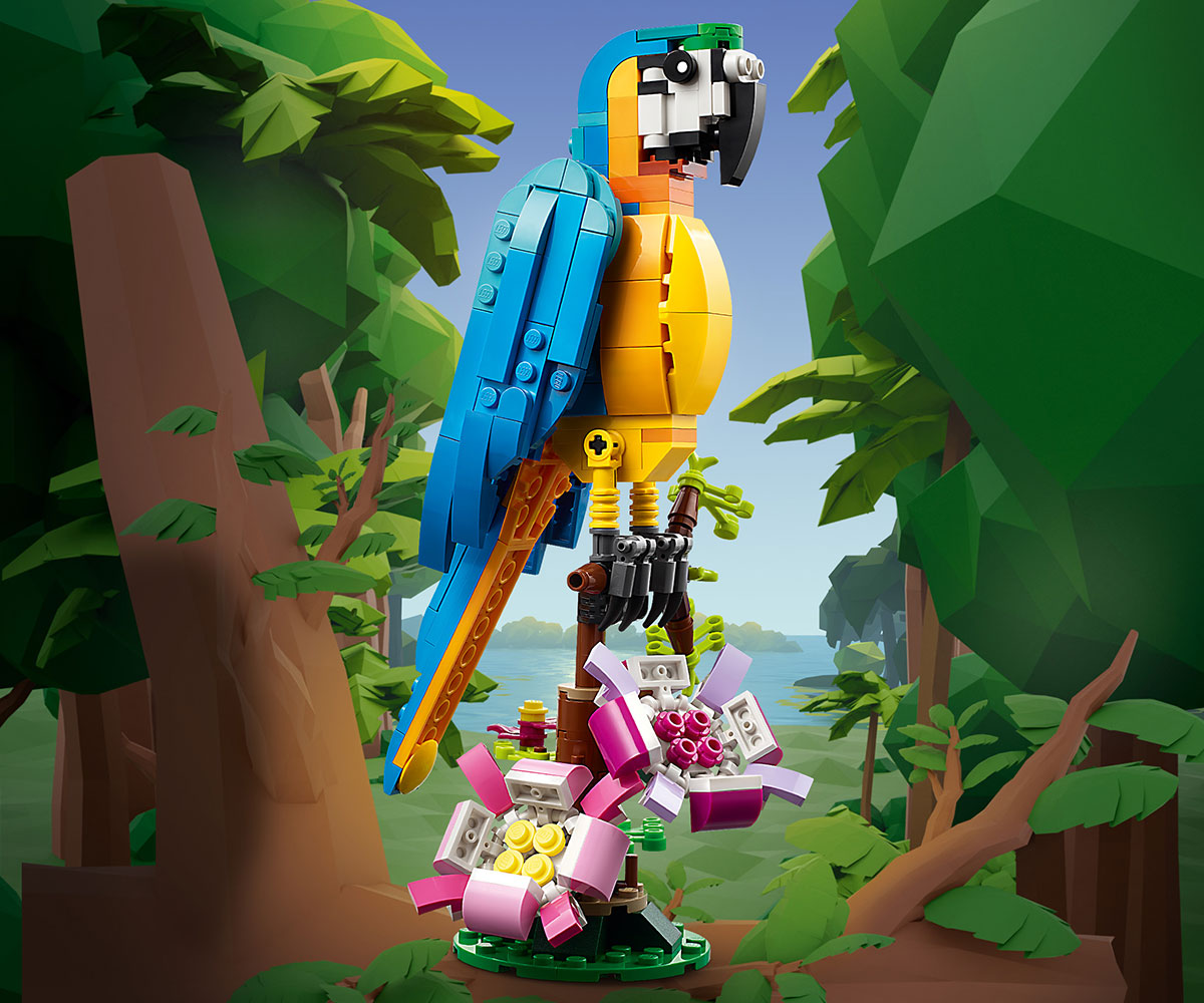 Конструктор LEGO Creator 31136 Екзотичен папагал 3 в 1