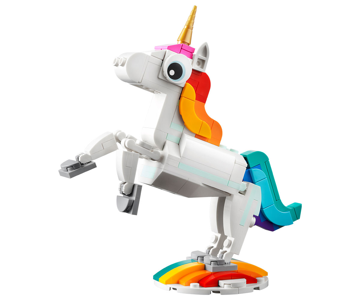 Конструктор LEGO Creator 31140 Магически еднорог „3 в 1“, 145 части