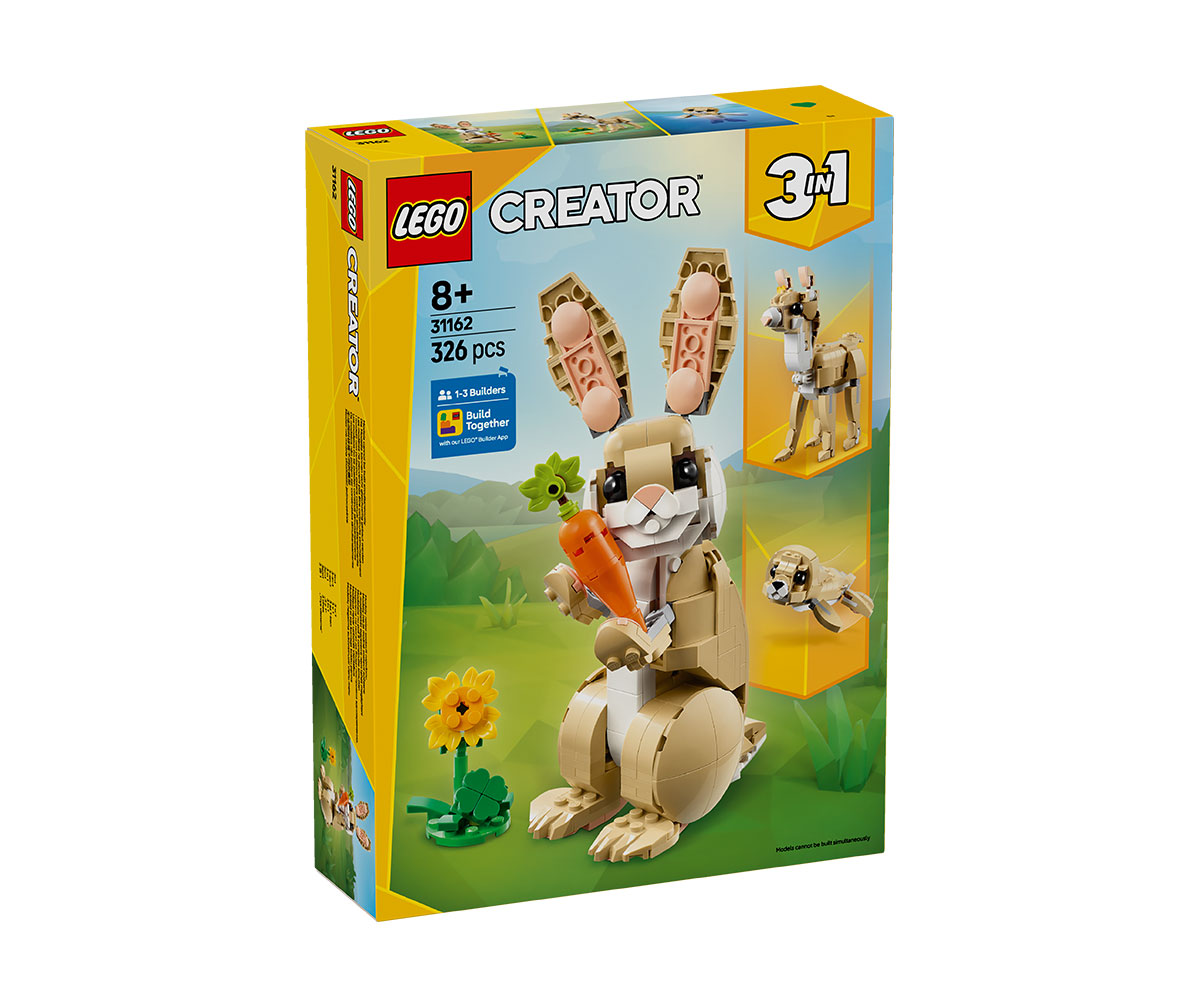 Конструктор LEGO Creator 31162 Сладко зайче 3 в 1, 326 части
