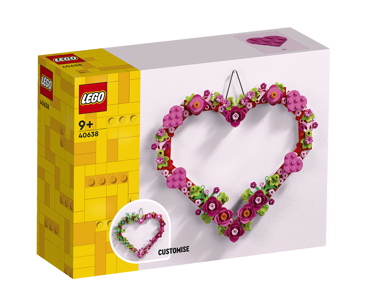 Конструктор LEGO Iconic 40638 Украшение сърце, 254 елемента