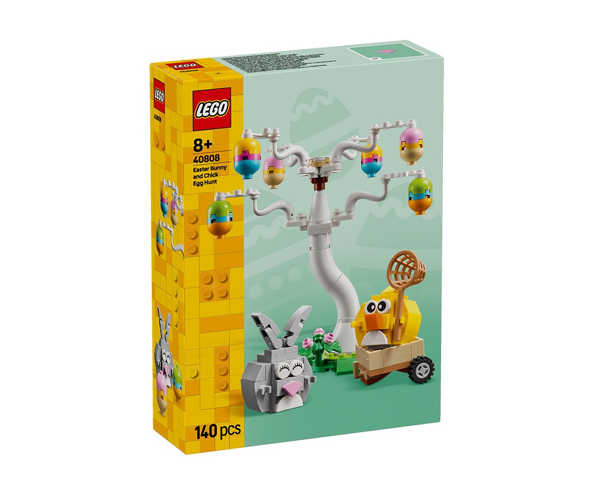 Конструктор LEGO Iconic 40808 Великденско зайче и пиленце, 140 части