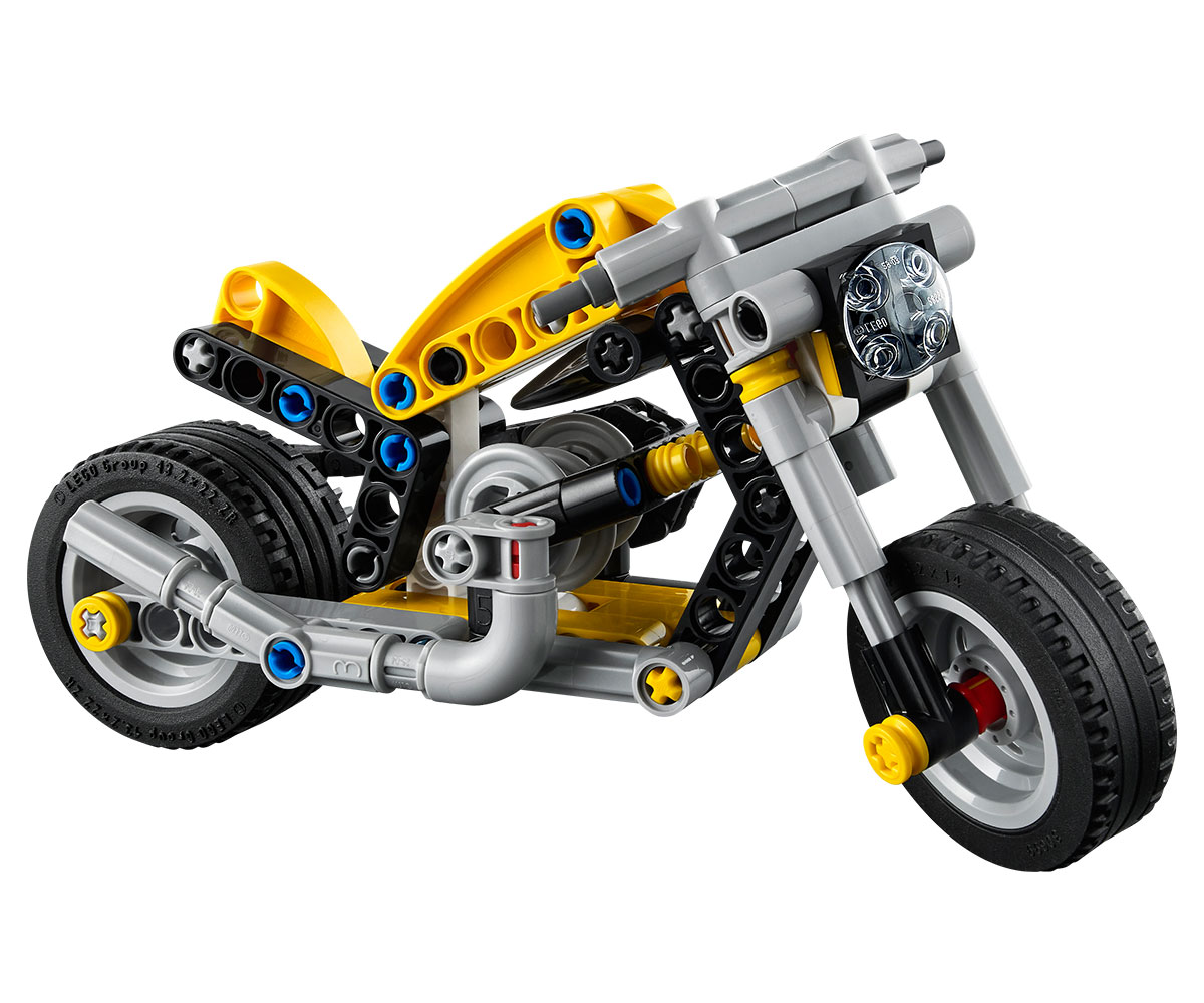 Конструктор LEGO Technic 42225 Жълт мотоциклет, 151 части