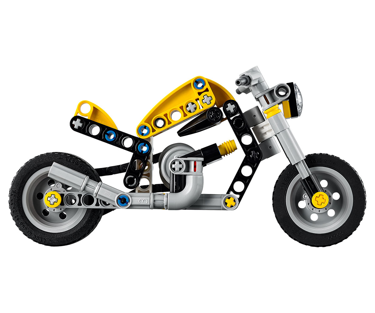 Конструктор LEGO Technic 42225 Жълт мотоциклет, 151 части
