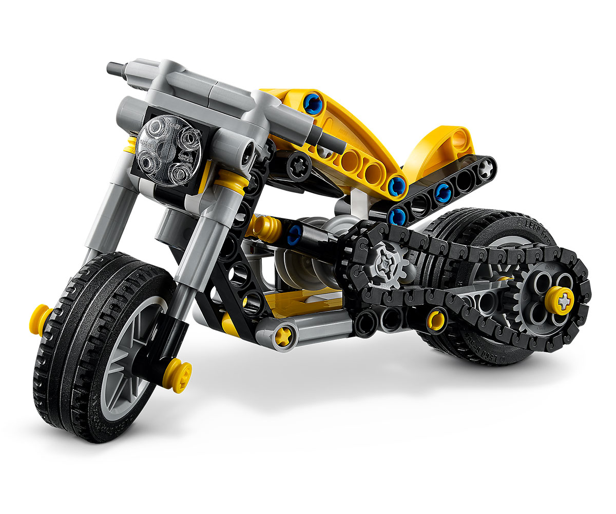 Конструктор LEGO Technic 42225 Жълт мотоциклет, 151 части
