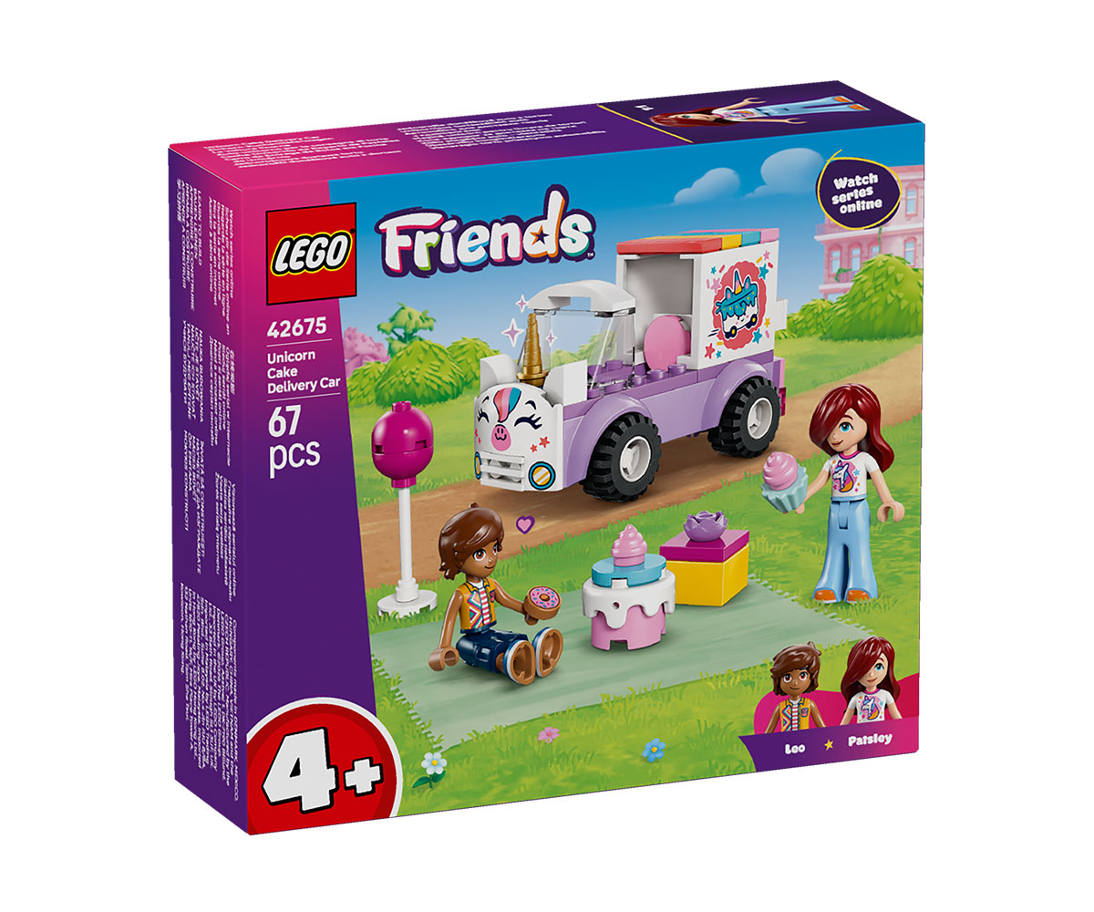 Конструктор LEGO Friends 42675 Кола-еднорог с торта, 67 части