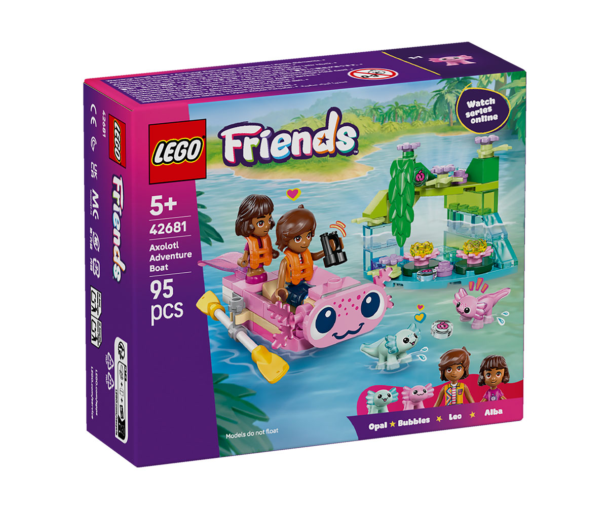 Конструктор LEGO Friends 42681 Лодка-аксолотъл, 95 части
