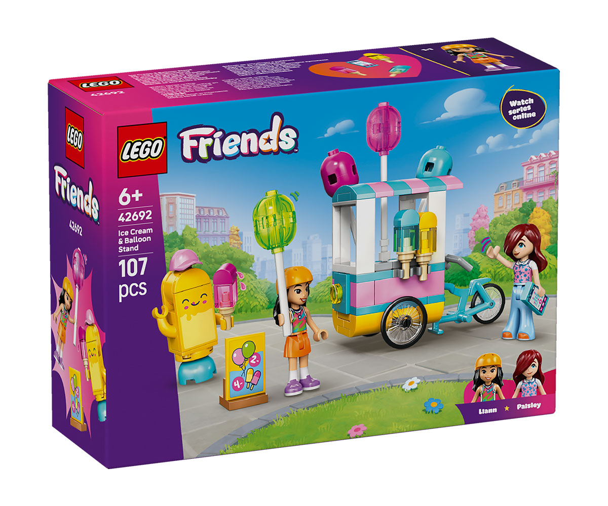 Конструктор LEGO Friends 42692 Щанд за сладолед и балони