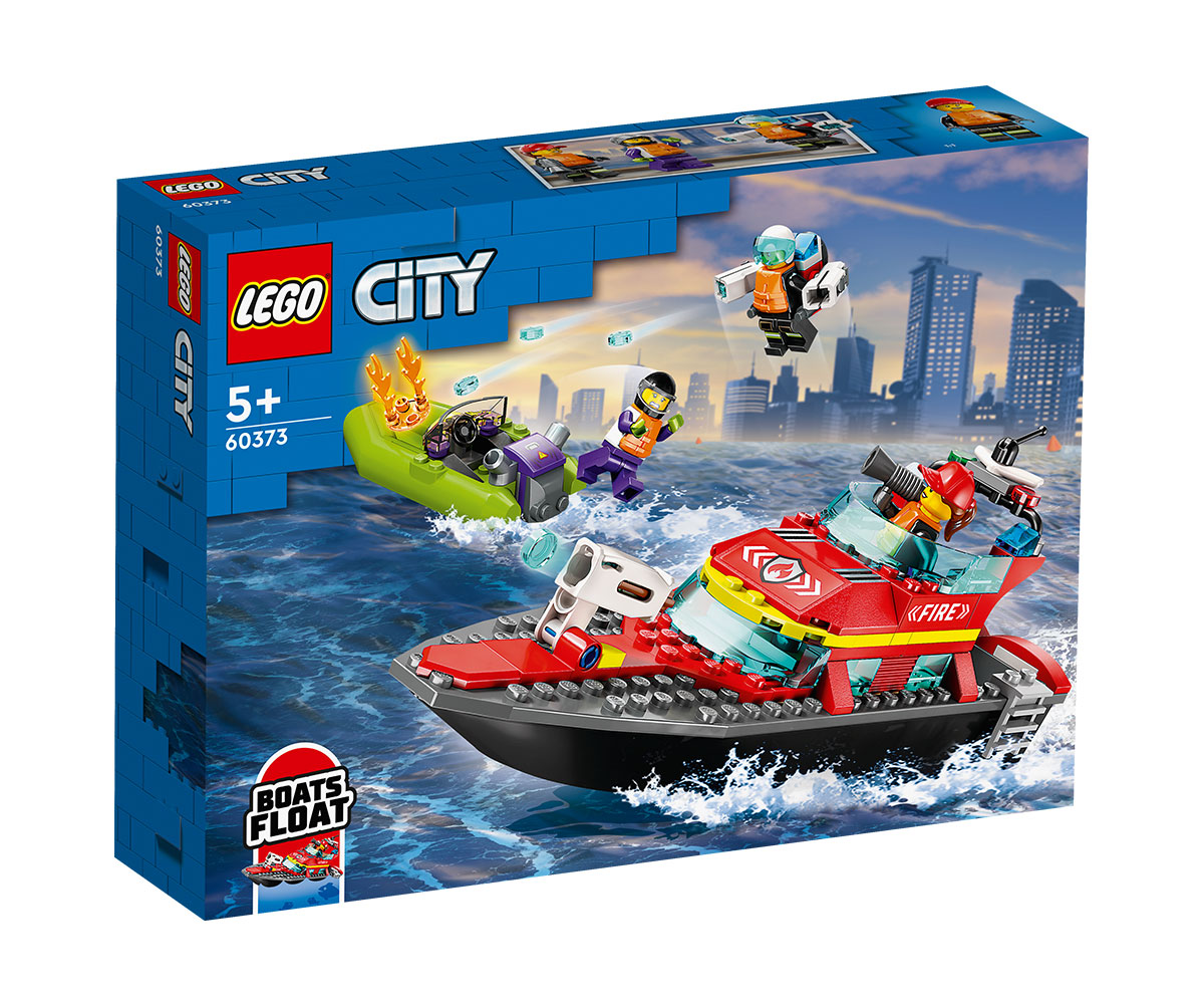 LEGO City Fire 60373 Пожарникарска спасителна лодка