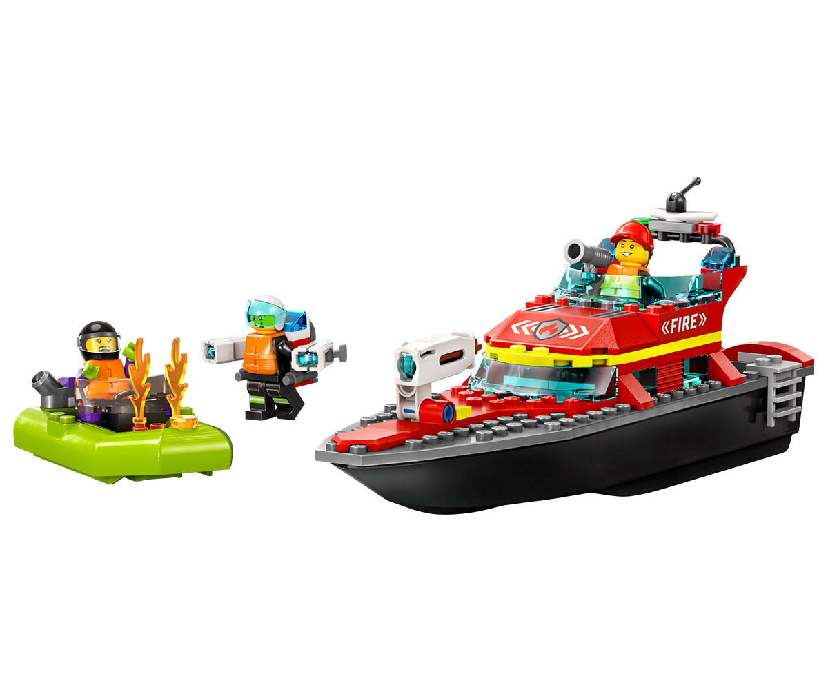 LEGO City Fire 60373 Пожарникарска спасителна лодка