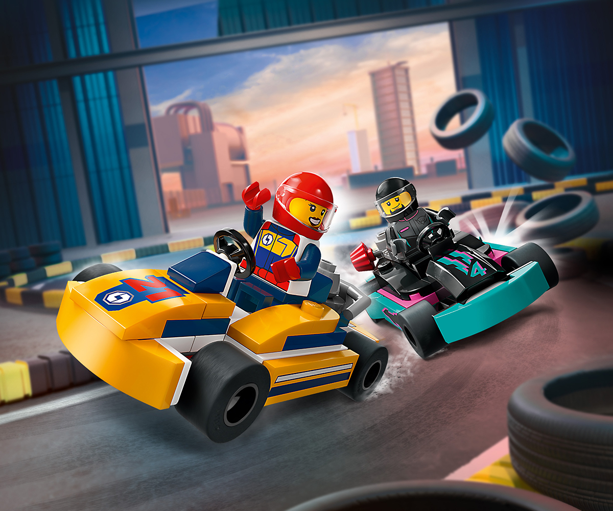 Конструктор LEGO City 60400 Бъгита и състезатели, 99 части