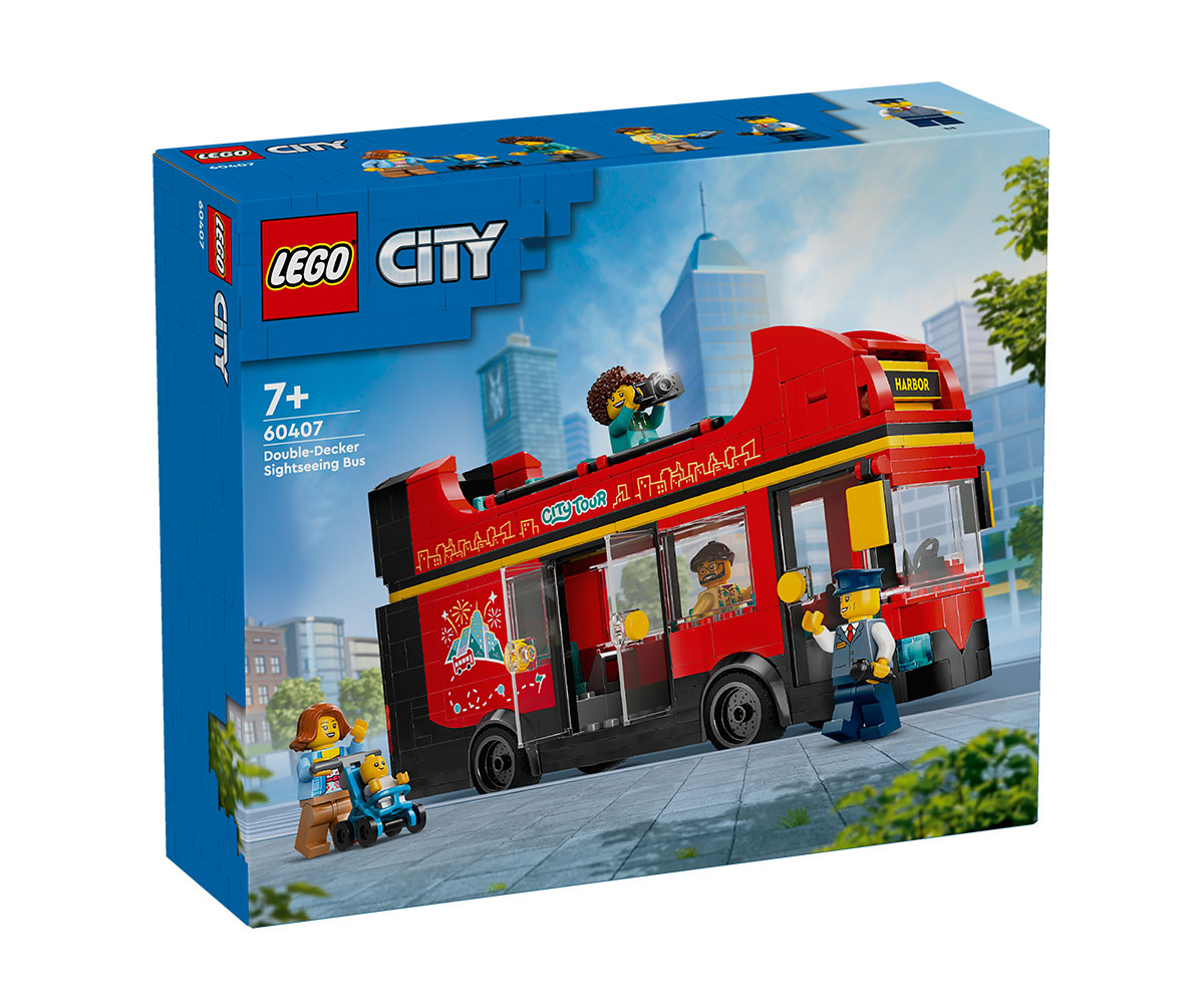 LEGO City 60407 Червен двуетажен автобус за обиколка