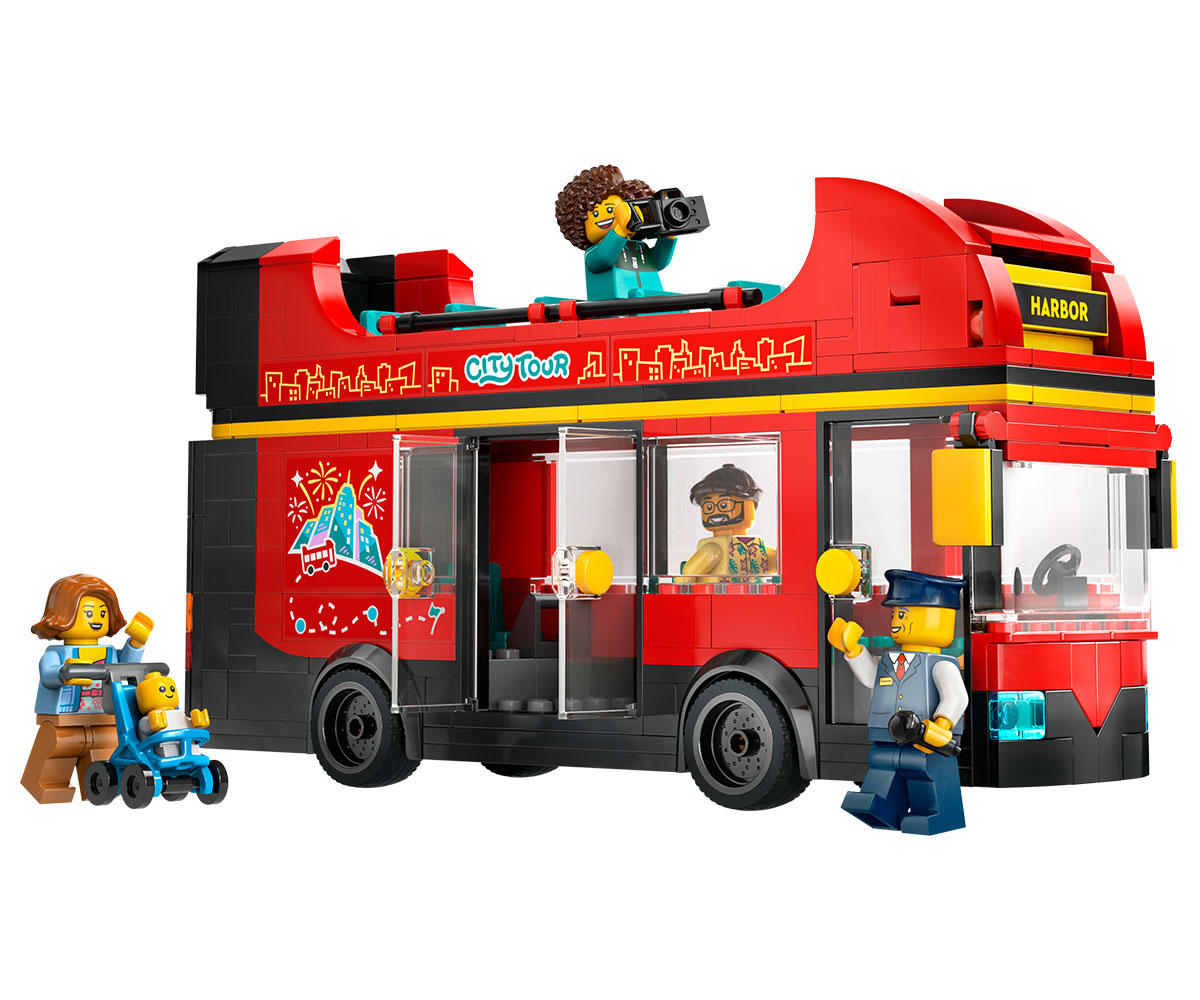 LEGO City 60407 Червен двуетажен автобус за обиколка